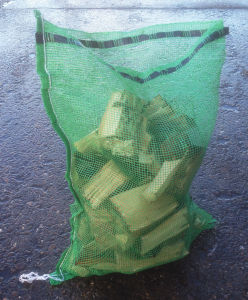 net bag of logs